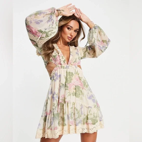 ASOS | Dresses | Nwt Asos Design Floral Print Mini Dress With Lace Detail Trim | Poshmark ASOS | Dresses | Nwt Asos Design Floral Print Mini Dress With Lace Detail Trim | Poshmark